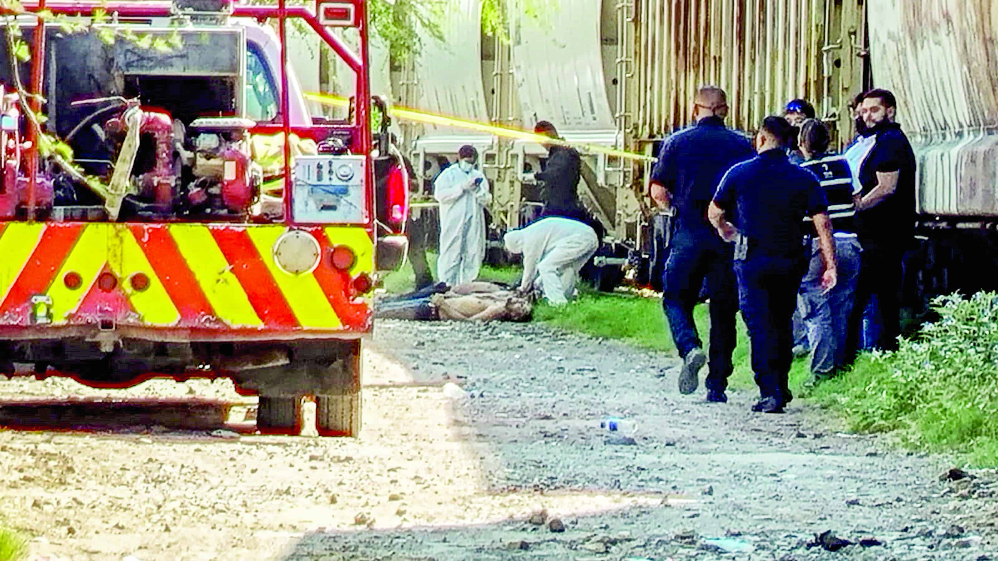 Personal de seguridad de la empresa Ferromex encontró los cuerpos de los migrantes.