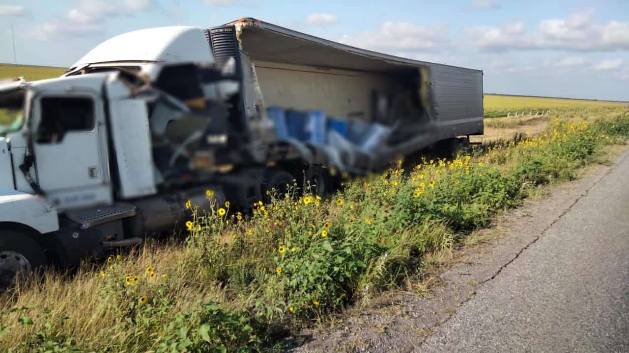 El tráiler accidentado realizaba el traslado de 4 mil kilógramos de animales muertos, principalmente perros y gatos