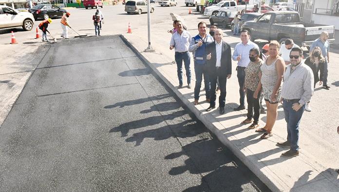 Entrega Alcalde pavimentación