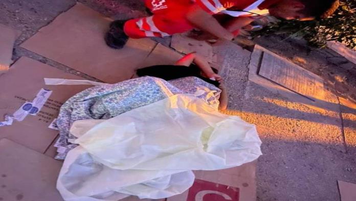 Por poco y se alivia en la plaza Migrante guatemalteca