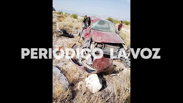 Vuelcan acuñenses en la carrertera 30