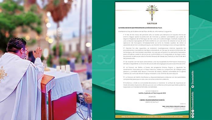 Retiran a sacerdote de iglesia