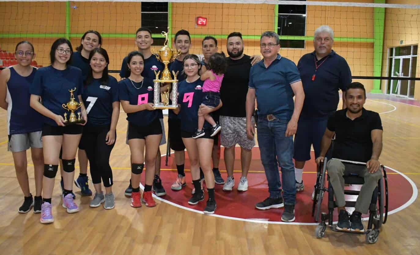Culmina liga de voleibol mixto en Nava