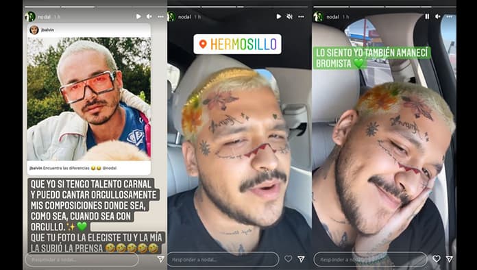 Christian Nodal arremete contra J Balvin tras broma: Yo sí tengo talento, le dice