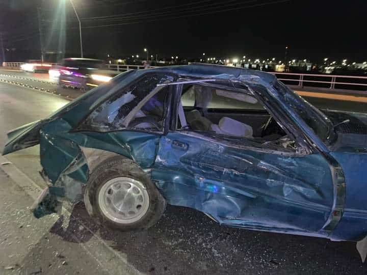 Ebrio al volante causa fuerte accidente vial