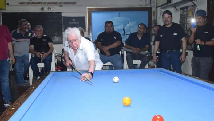 Inauguran Liga de billar Licenciado “Felipe González”