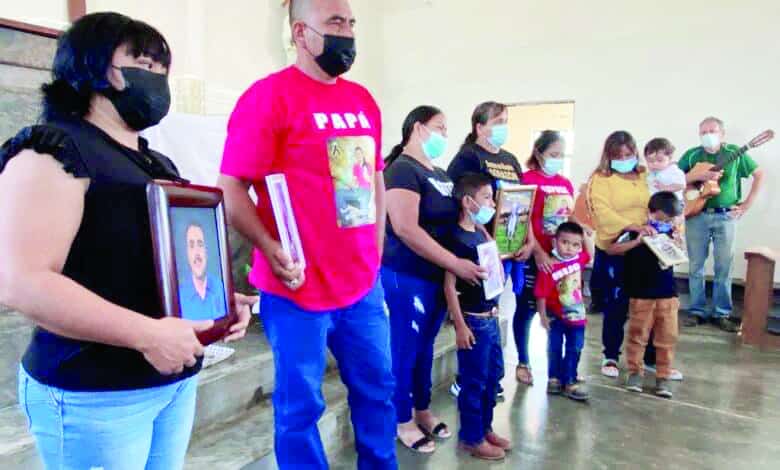 La misa se ofició en la parroquia de la comunidad de Rancherías.