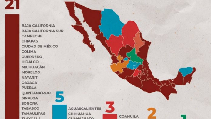 Así se repartirá el poder en México, Morena es el partido con más entidades