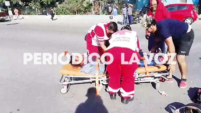 Embiste a motociclista