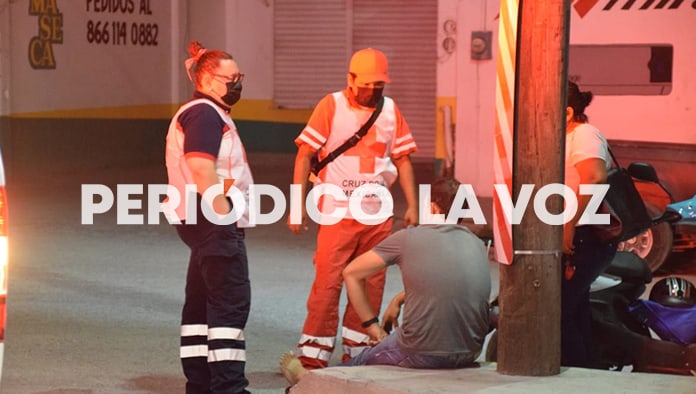 El conductor de la moto decidió ir al hospital por sus propios medios.