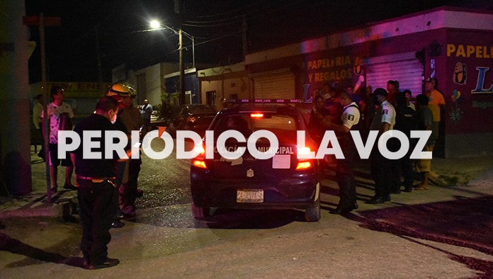 Autoridades arribaron al lugar, entrevistándose con los vecinos.