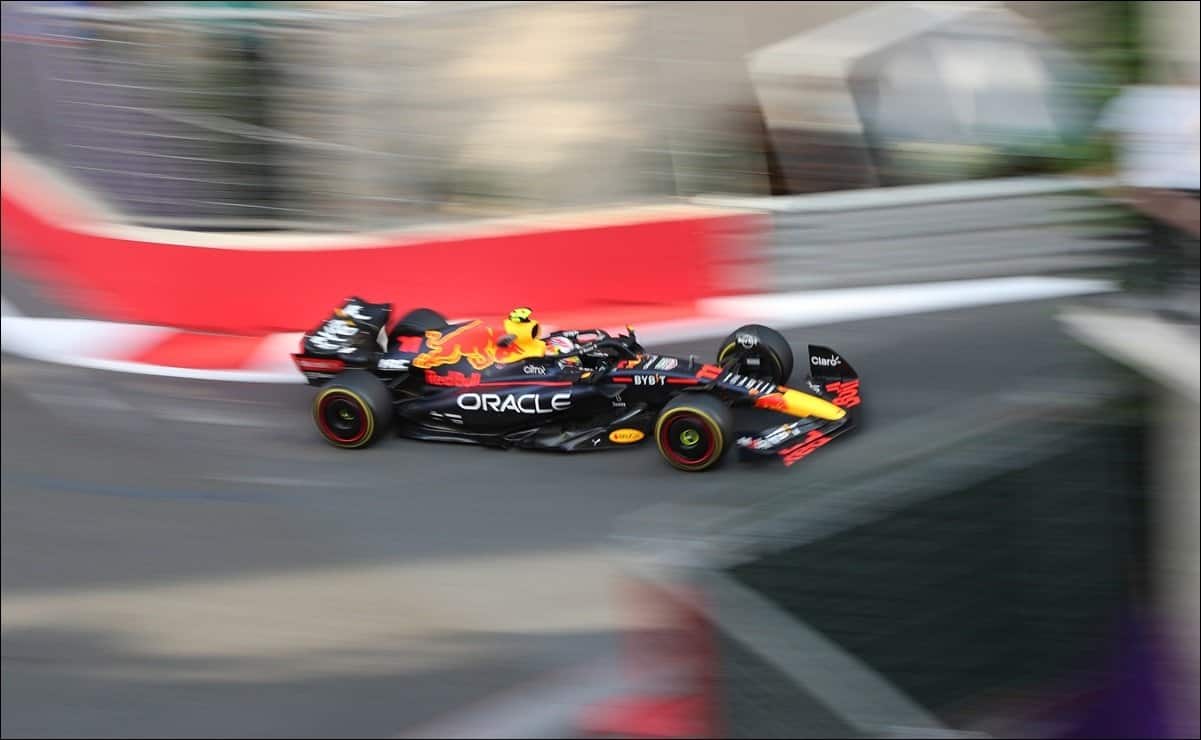 Checo Pérez, segundo piloto más rápido en la práctica del GP de Azerbaiyán