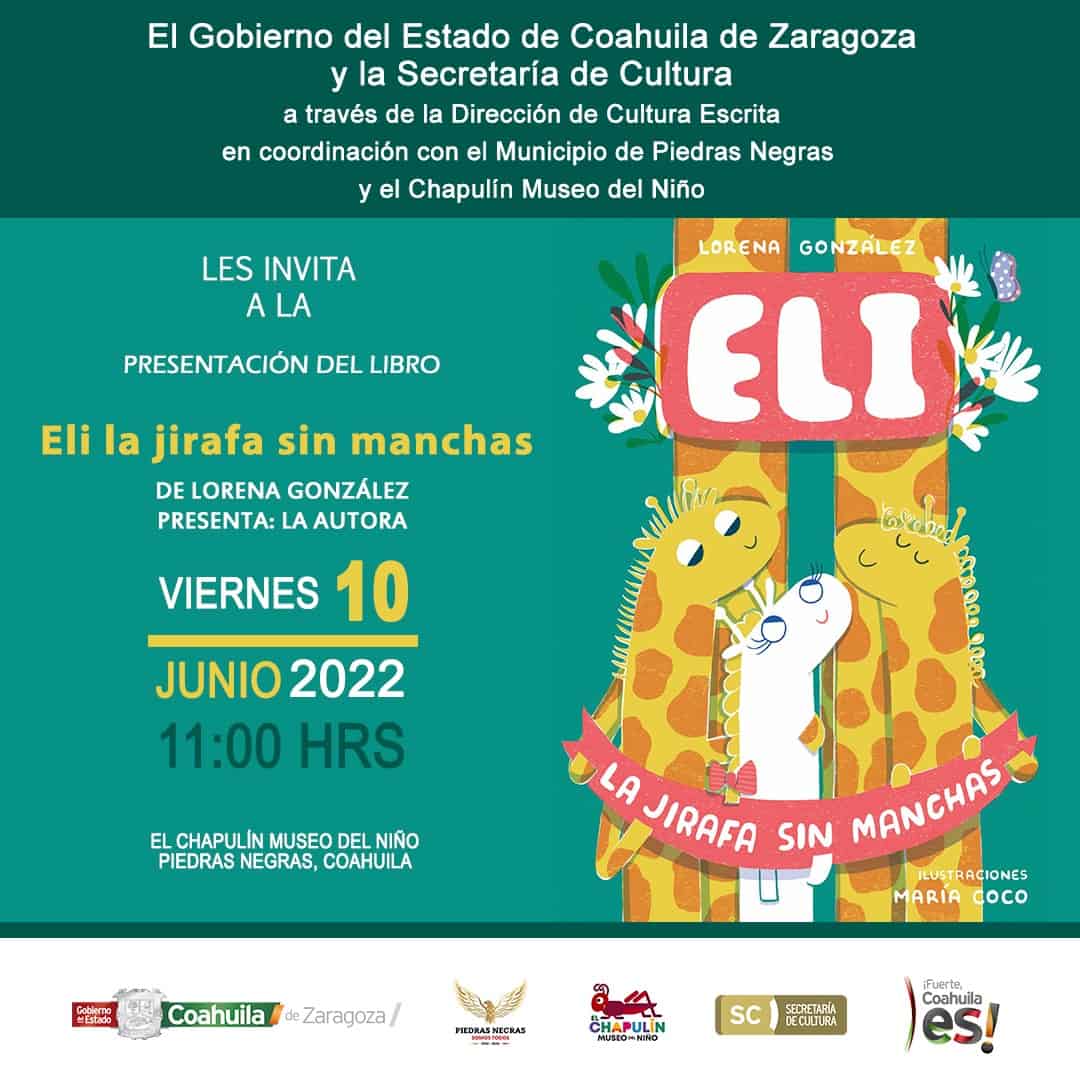 Presentan libro de enfoque inclusivo; “Eli la jirafa sin manchas”