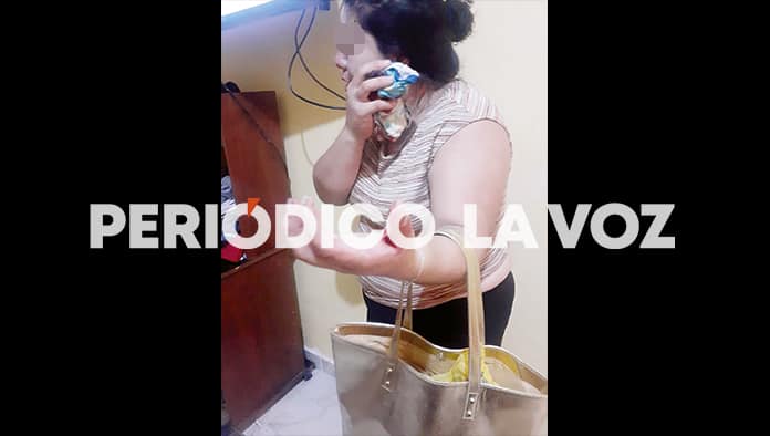 La mujer presentaba una herida de consideración en la mano.