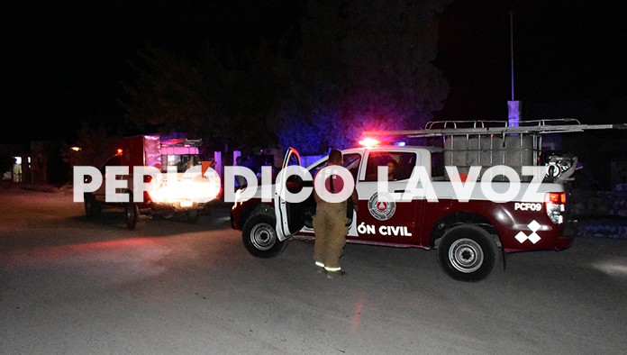 Los Bomberos de inmediato se trasladaron a las calles de la colonia Occidental al ser alertados sobre el supuesto incendio de una casa.