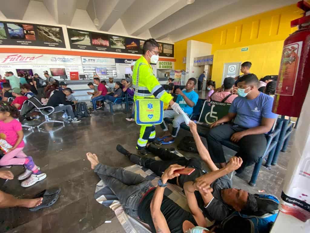 Llega a Saltillo el primer grupo de migrantes; Son más de 600