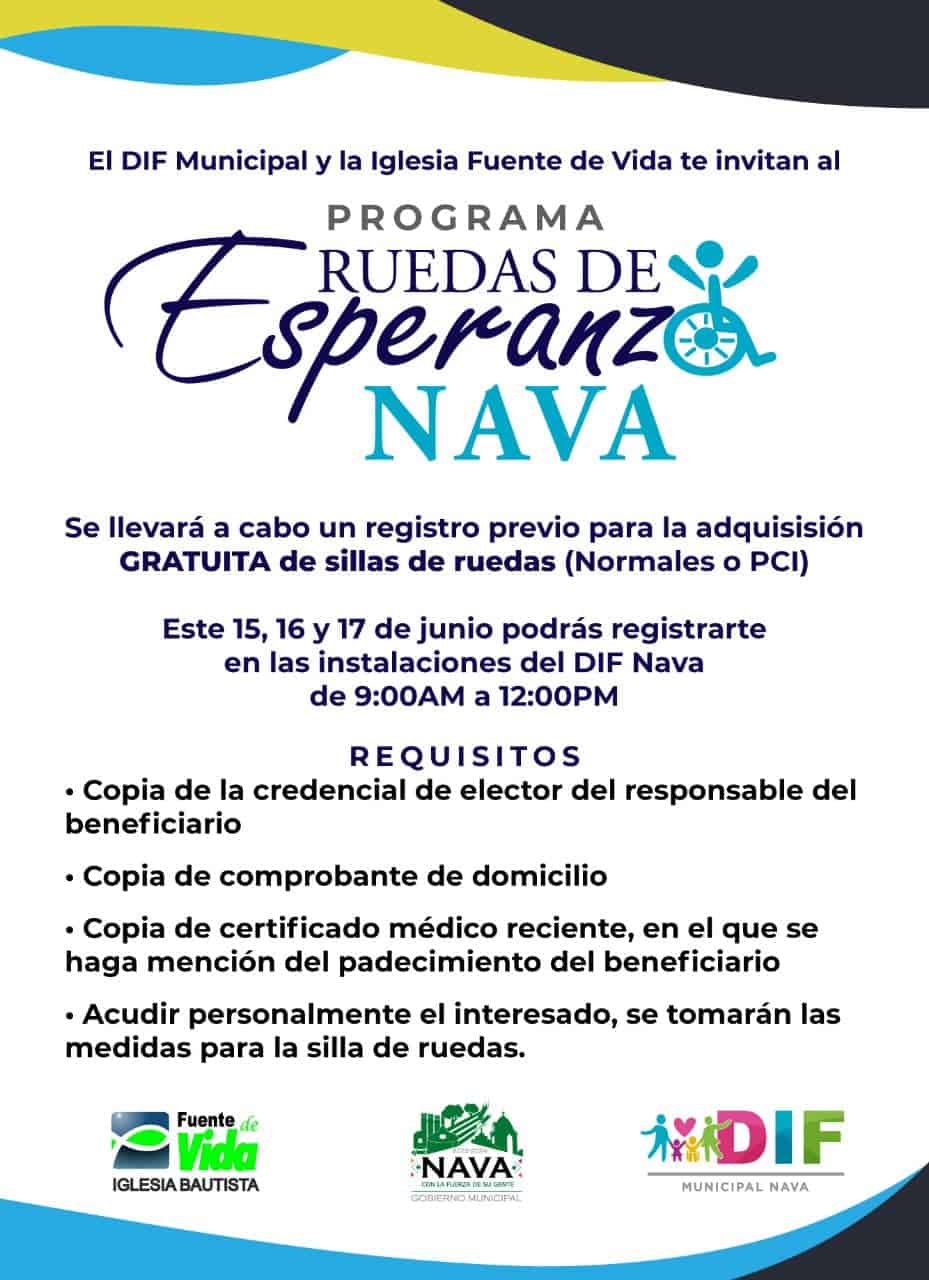 “Ruedas de Esperanza”; Abren registro para programa de apoyo