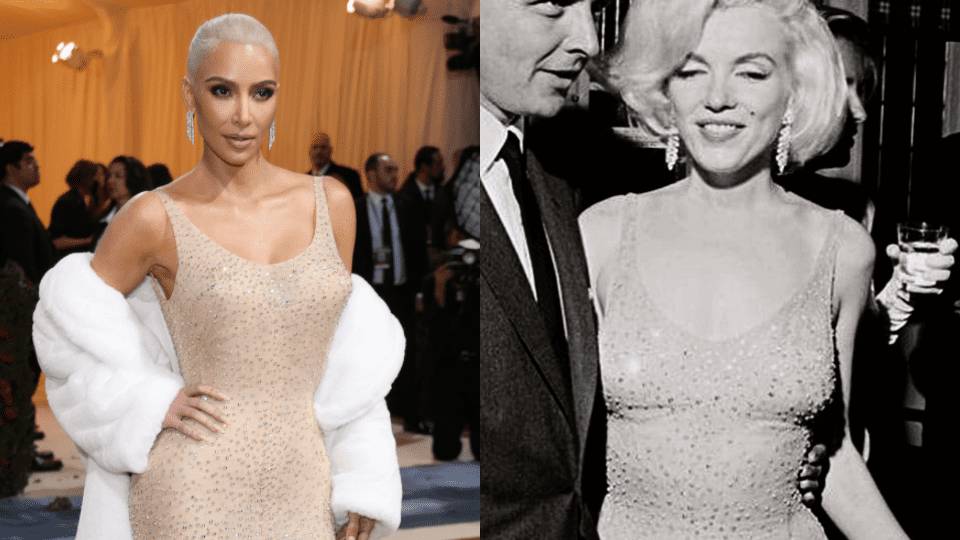 Kim Kardashian dañó el vestido de Marilyn Monroe tras usarlo en la Met Gala