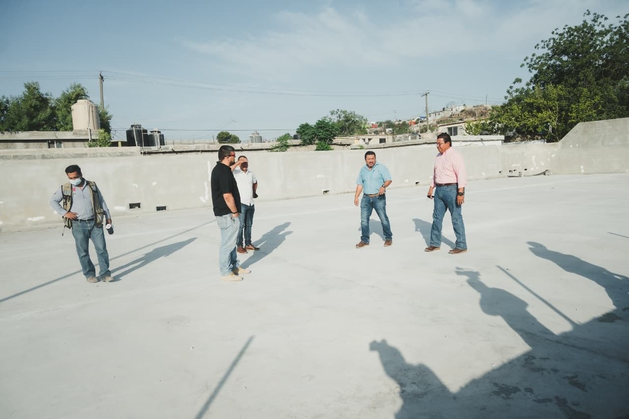 Piña Amaya, supervisó el avance de la obra de rehabilitación.
