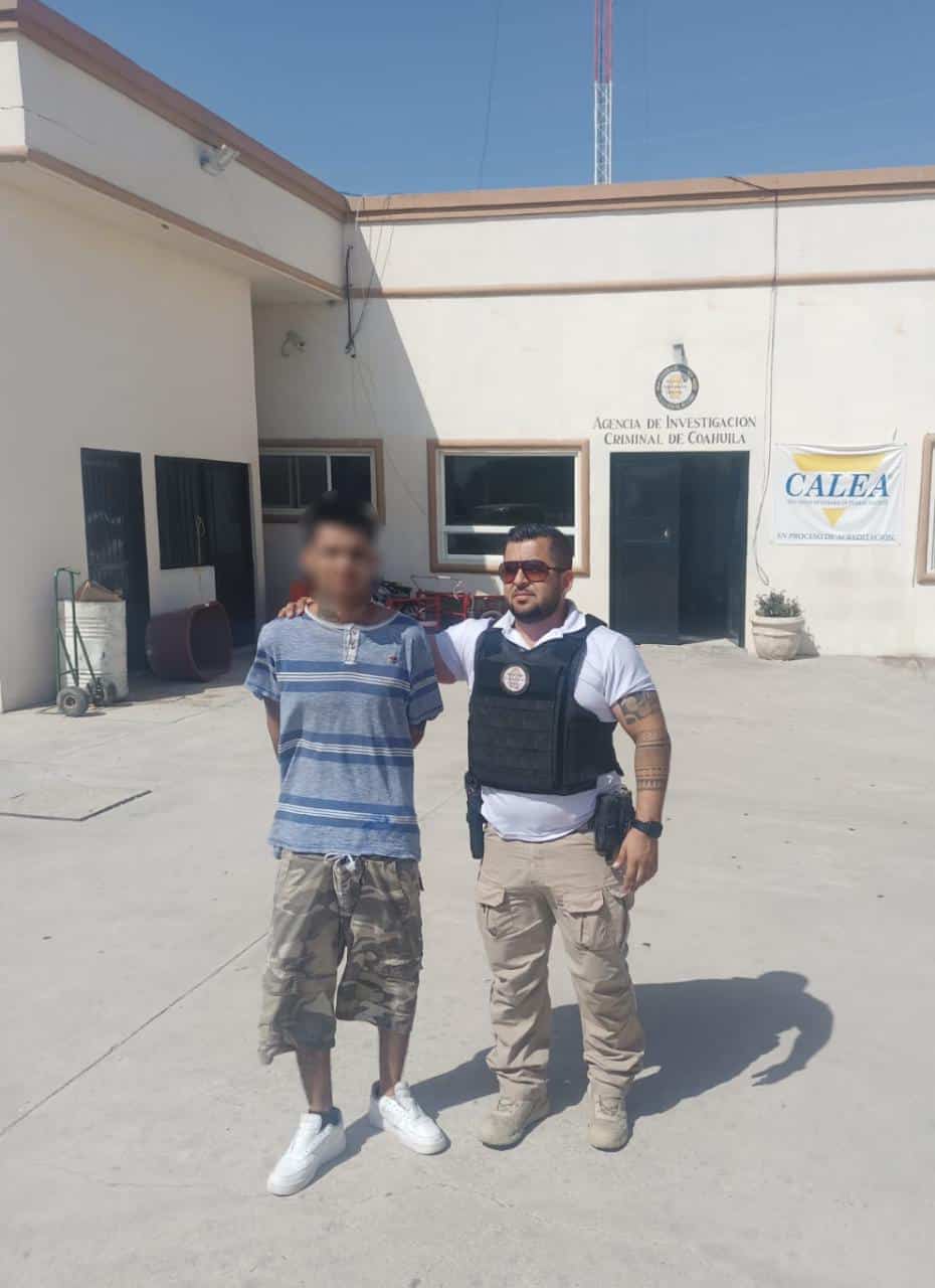 Juan “N” de 22 años fue enviado al Cereso de Piedras Negras, donde enfrentará su proceso legal.