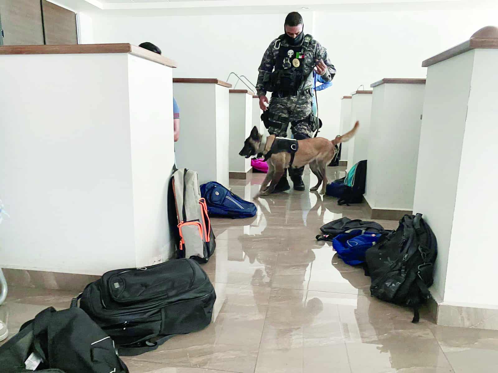 Los binomios realzaron el operativo en la Universidad Politécnica de Ramos Arizpe.