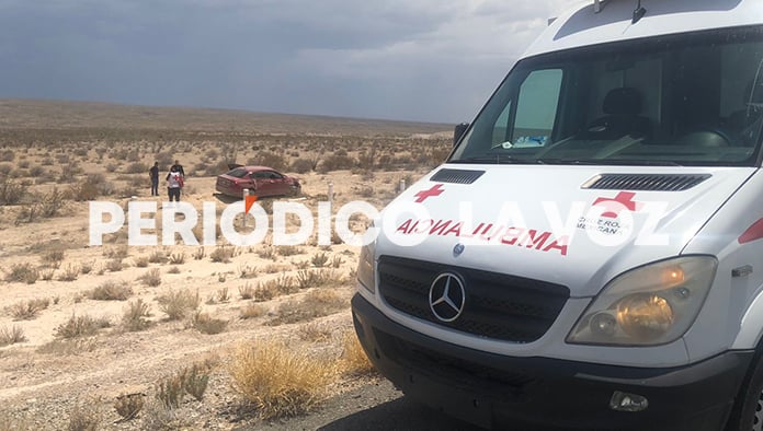 El auto volcó a orillas de la carretera 30, a la altura del kilómetro 155.