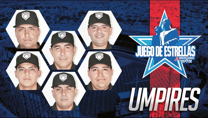 Umpires de gran prestigio y experiencia, estarán sancionado este Juego de Estrellas del domingo 19 de Junio, en Estadio Monclova, cerca de 12 mil aficionados estarán presentes.