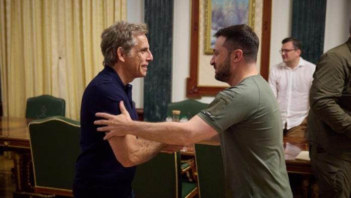 El actor Ben Stiller visita Ucrania y tiene reunión con el Presidente