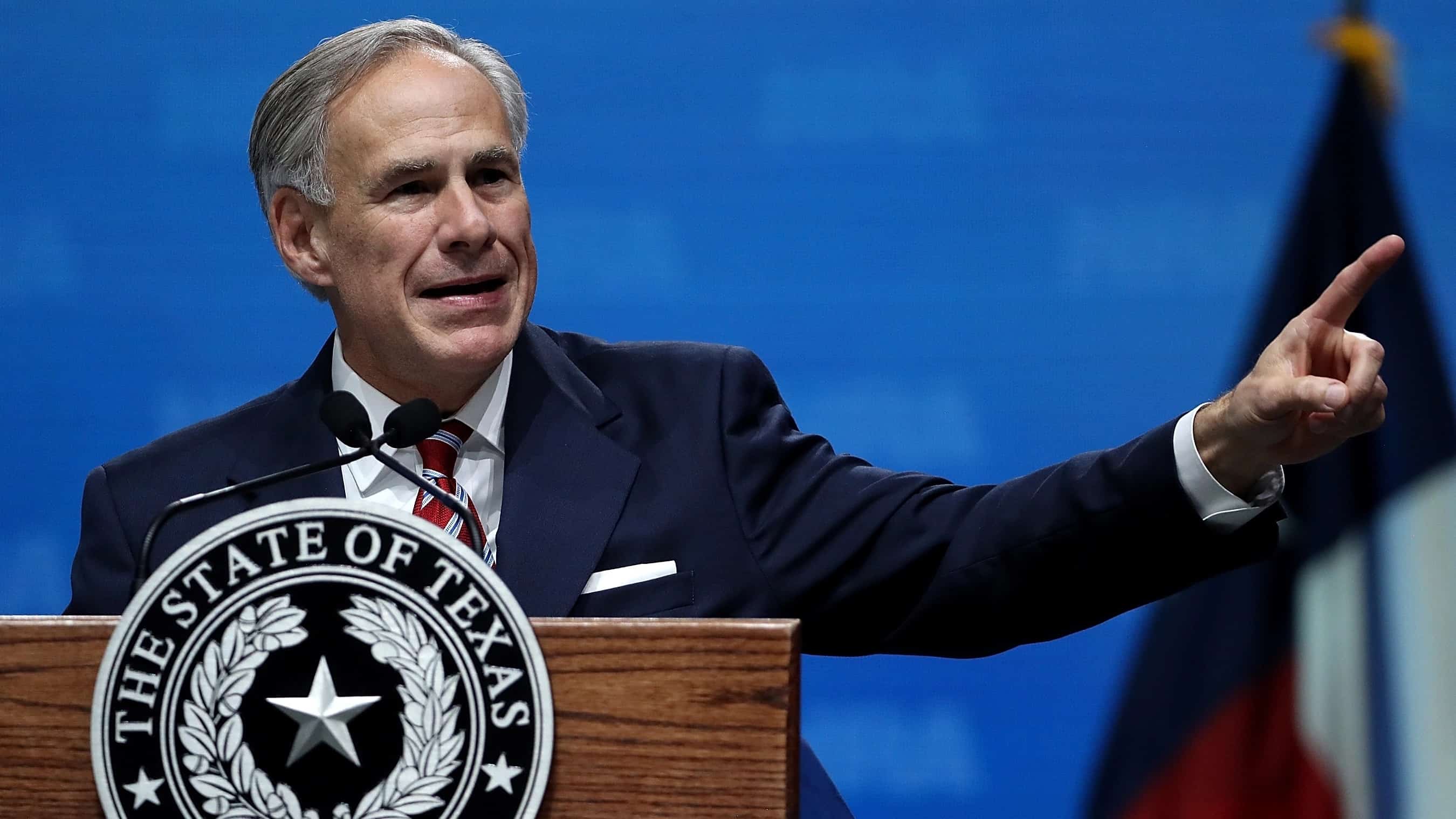 Greg Abbott, gobernador de Texas.