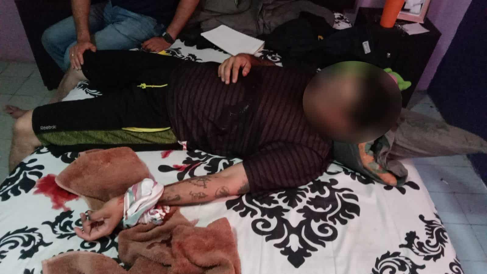 Reportan estable al sujeto que intentó matarse En la colonia Buenos Aires