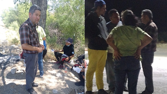 El sacerdote Rogelio Hidalgo Alba y la comunidad de San José Obrero ayudan a los migrantes.