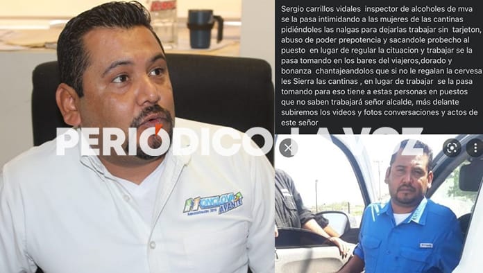 Sergio Carrizales, Director de Alcoholes de Monclova fue denunciado por algunas sexoservidoras, quienes lo señalaron de hostigamiento y amenazas.