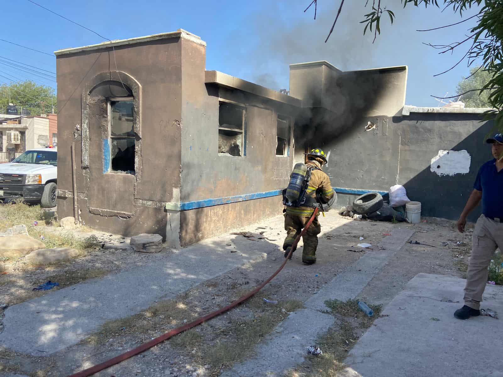 Arde vivienda abandonada