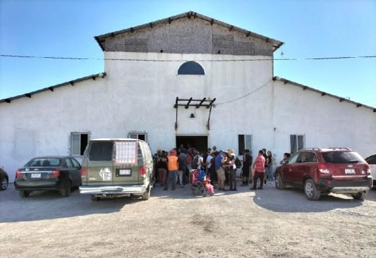 Rebasó caravana a refugio temporal