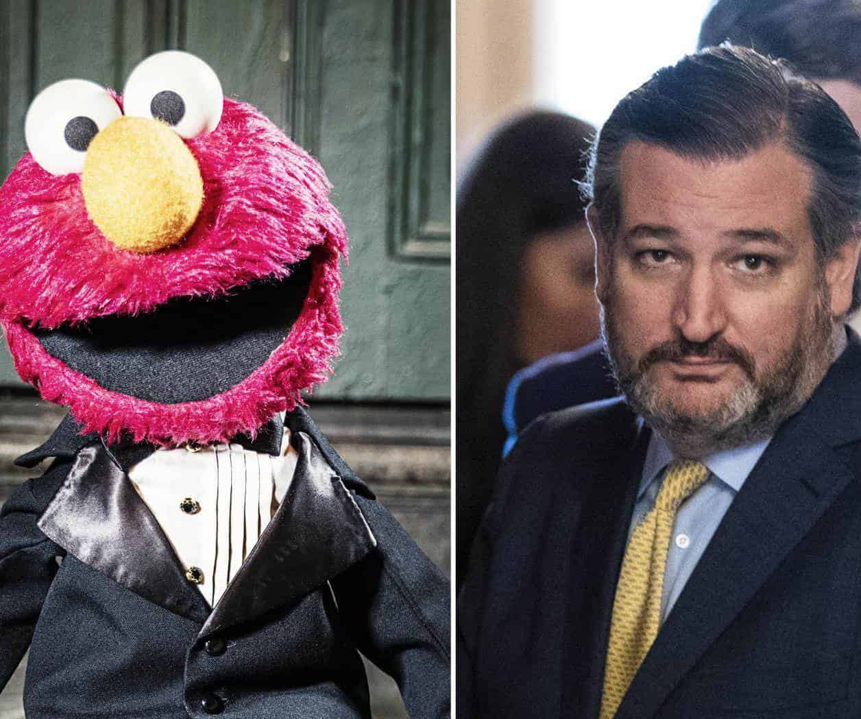 Ted Cruz se pelea con Elmo de Plaza Sesamo