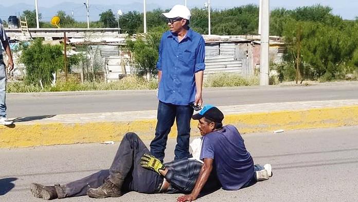 Nueva Rosita: Se accidenta trabajador municipal
