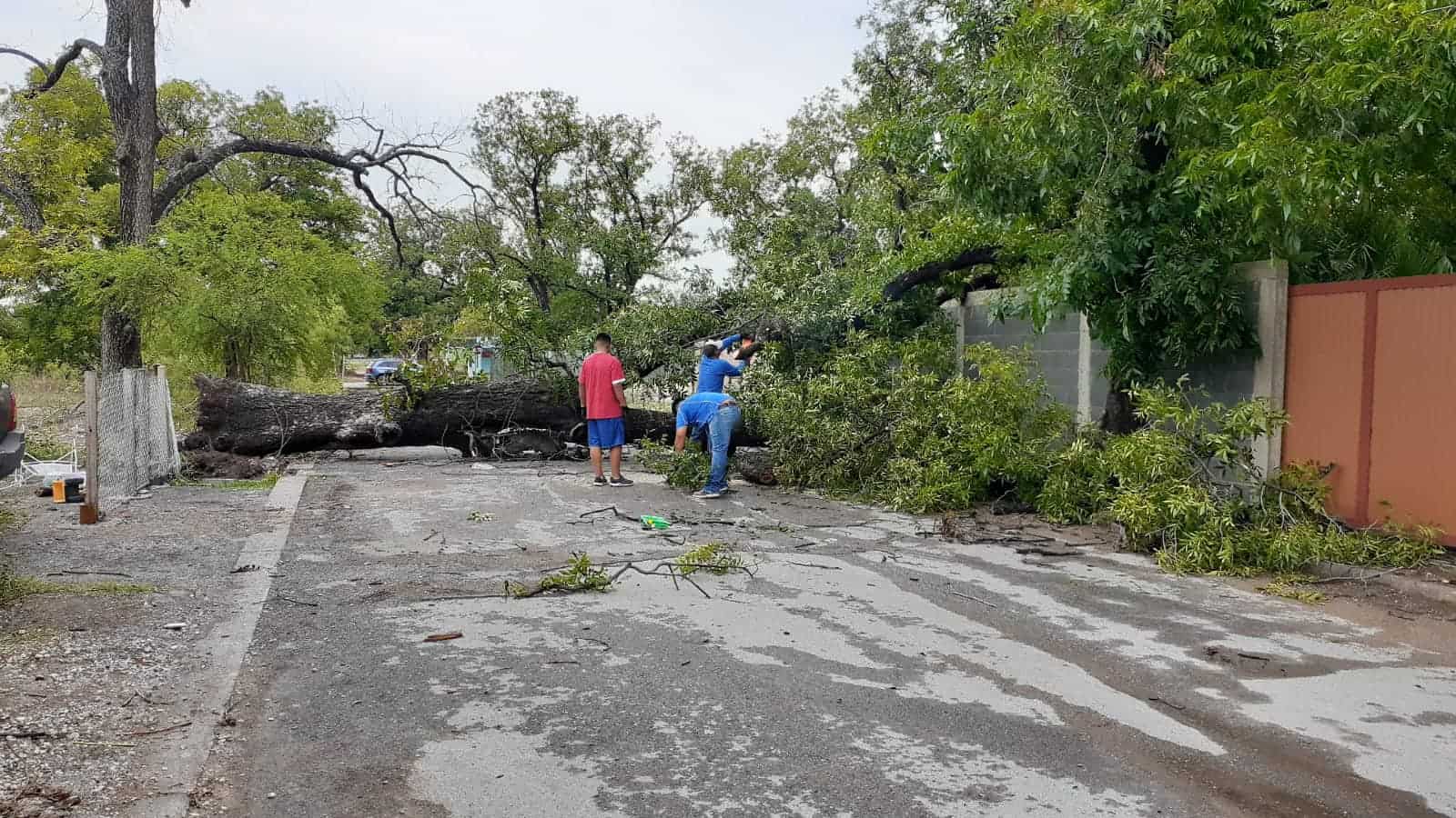por la tormenta eléctrica recorre Pily Valenzuela los sectores afectados