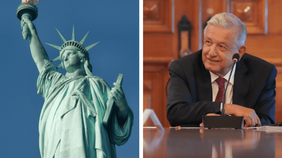 AMLO propone retirar la Estatua de la Libertad de Estados Unidos