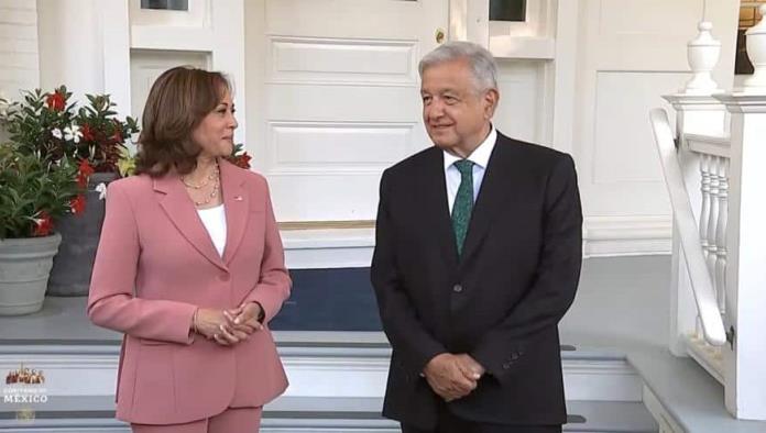 Se reúne AMLO con Kamala Harris