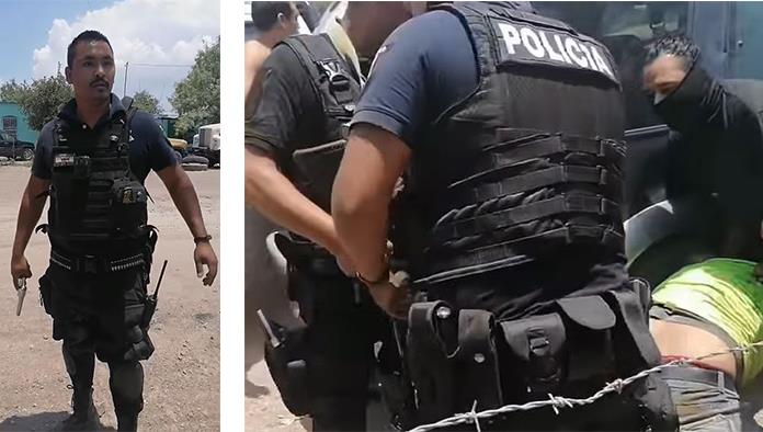 Policía de Nueva Rosita, desenfunda pistola y amenaza a familia