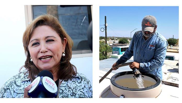 Anuncia Diana Haro, horarios de abasto de agua potable en Sabinas