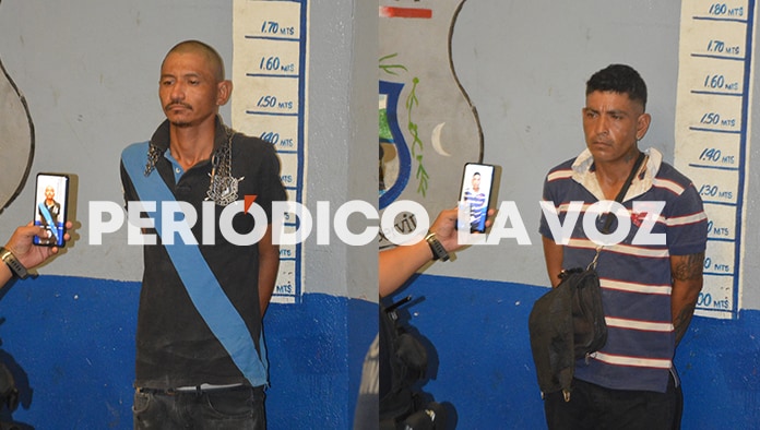 Javier Heriberto (izquierda) de 37 años fue detenido en la colonia Praderas nuevas. Pedro Picasso (derecha) de 23 años es detenido por andar alterando el orden.