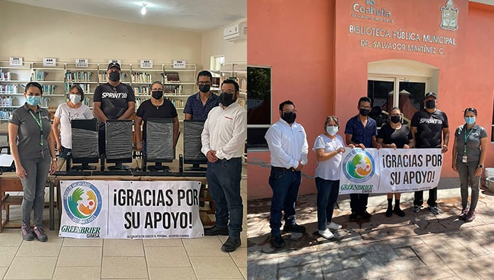 Donan 4 equipos de cómputo a instalarse en la Biblioteca Pública Municipal Dr. Salvador Martínez.