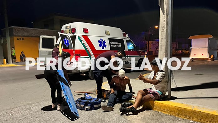 Los lesionados fueron trasladados a la clínica 9 para su atención.