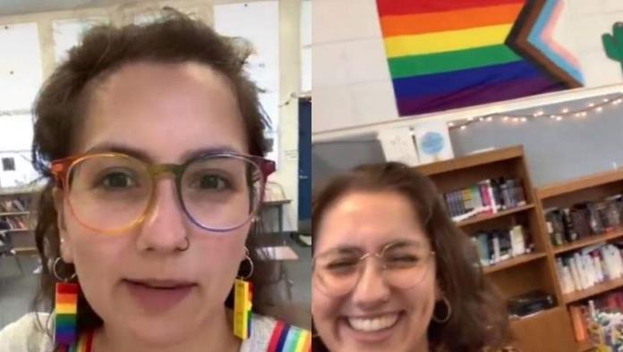 Expulsan a maestra de secundaria que pidió a sus alumnos jurar lealtad a la bandera LGBT+