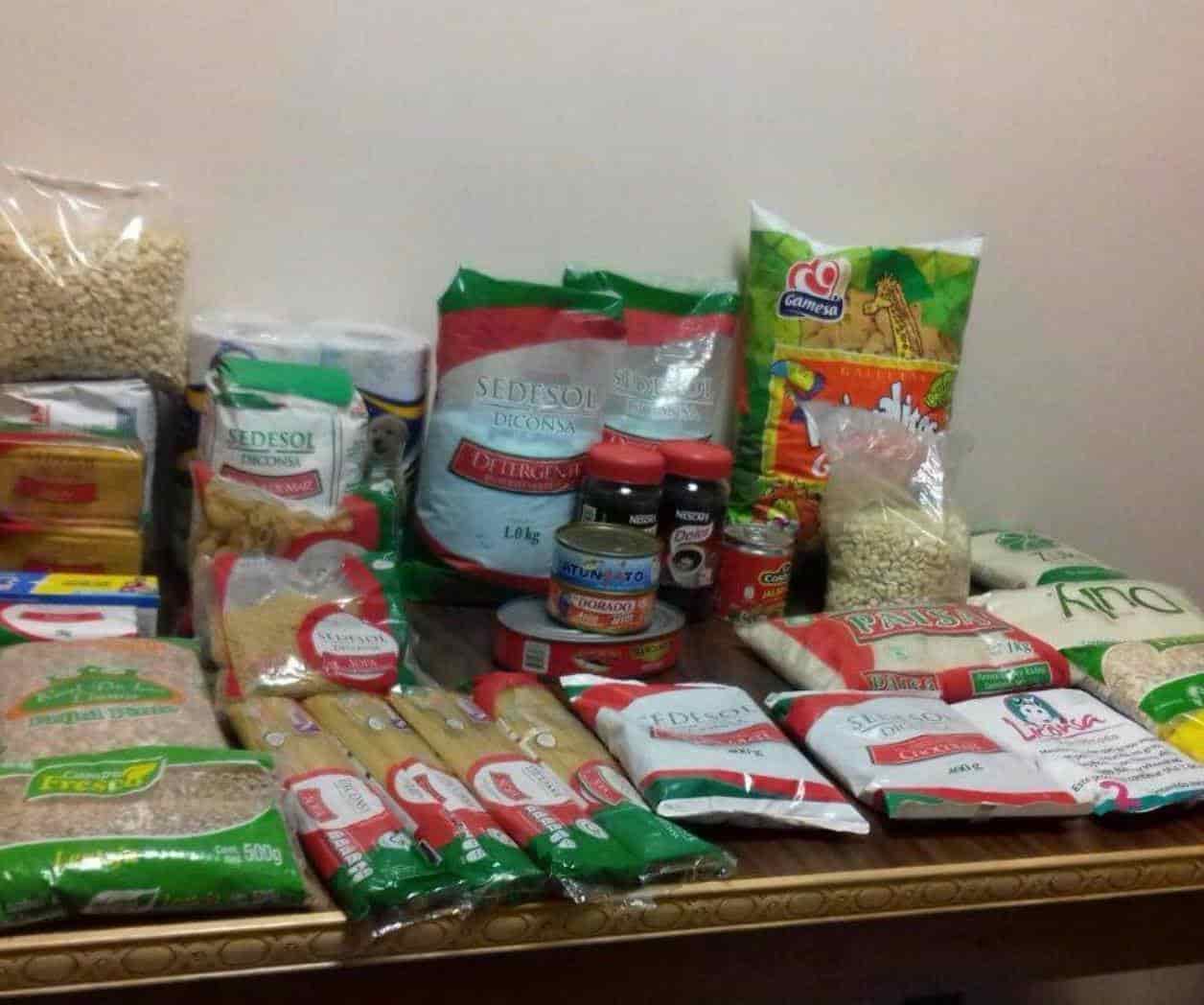 Ofrecen productos de canasta básica
