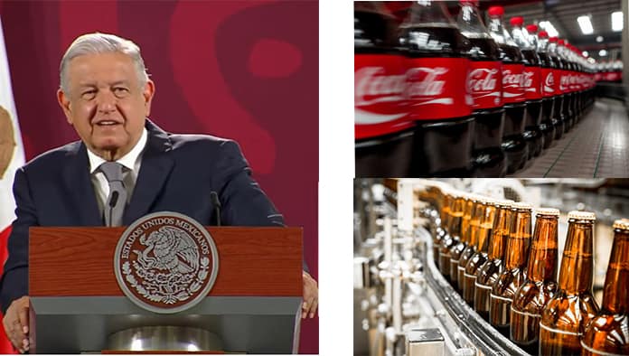 Pide AMLO a cerveceras y refresqueras detener producción y destinar agua a familias
