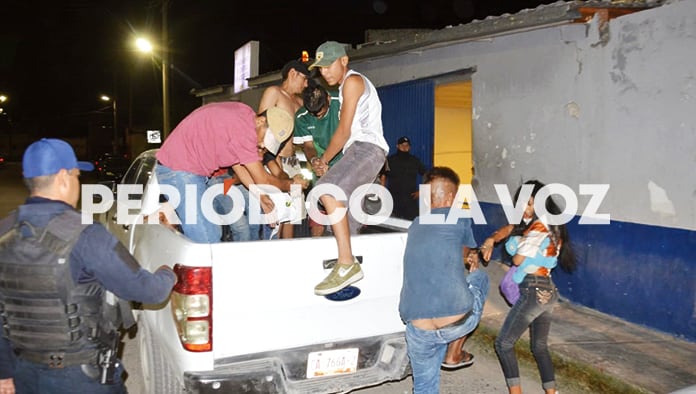 Operativo Barrido en el sector oriente deja al menos 10 drogadictos detenidos.