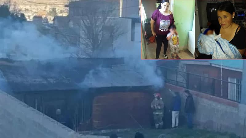 Trata de salvar a sus hijitos de un incendio y fallecen abrazados debajo de la cama