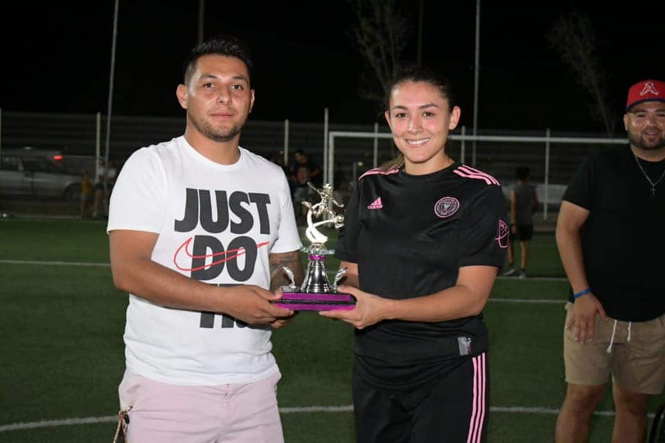 Culmina liga femenil de futbol 7 en Nava